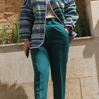 کت سنتی کوتاه زنانه سبز