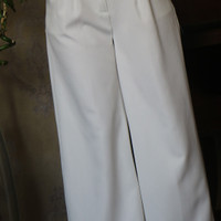 شلوار بگ سفید کمرکش - مازراتی سایز 40