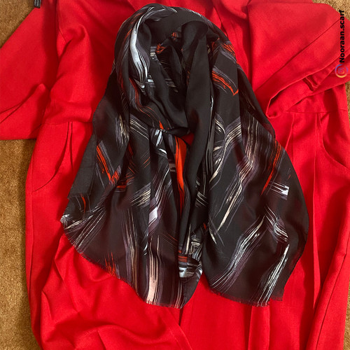 شال نخی مشکی 140014