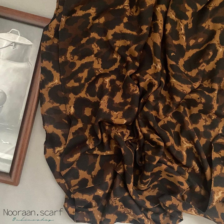 شال نخی چهار فصل پلنگی