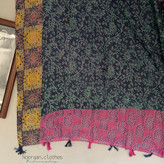 شال طرحدار میکس بنفش