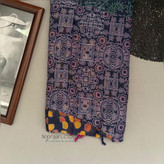 شال طرحدار میکس بنفش