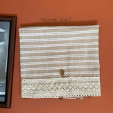 شال نخی مزونی پاییزه راه راه کاهی