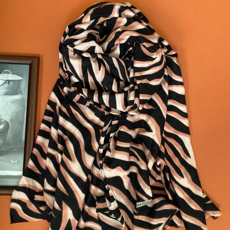 شال پاییزه موهر صورتی پلنگی