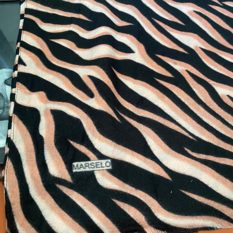 شال پاییزه موهر صورتی پلنگی