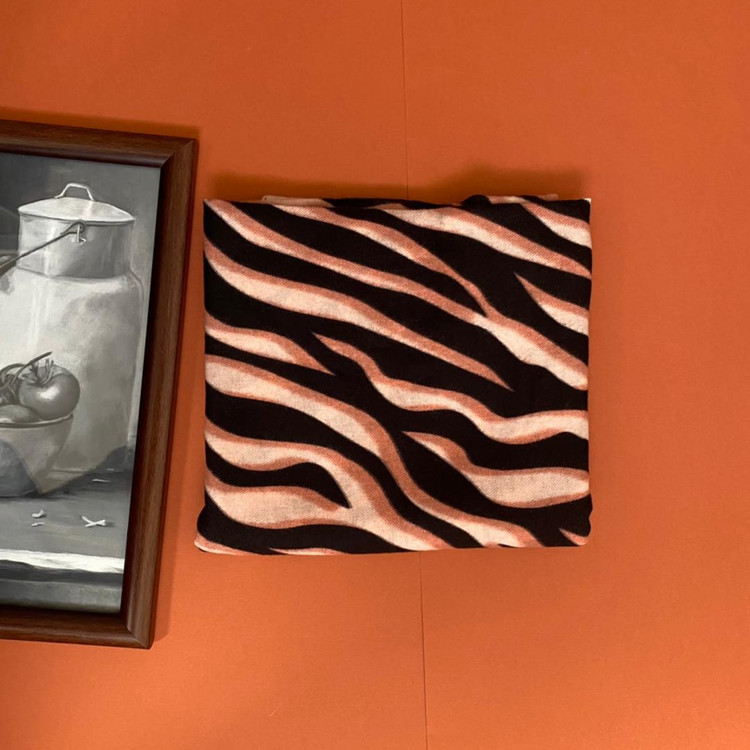 شال پاییزه موهر صورتی پلنگی