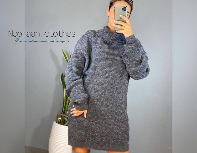 بافت یقه شل مدادی 105101