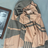 شال موهر پاییزه طوسی صورتی 104702