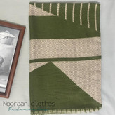 شال موهر پاییزه طوسی سبز 104703