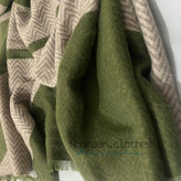 شال موهر پاییزه طوسی سبز 104703