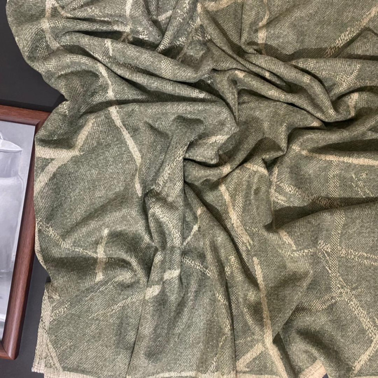 شال پاییزه موهر نارنجی طرحدار 104805