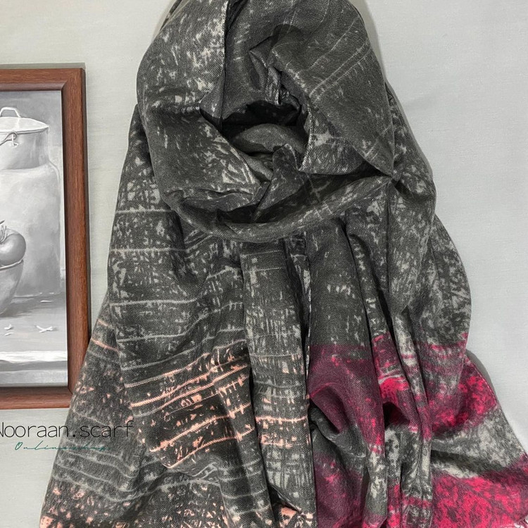 شال موهر طوسی زمستانه 104901