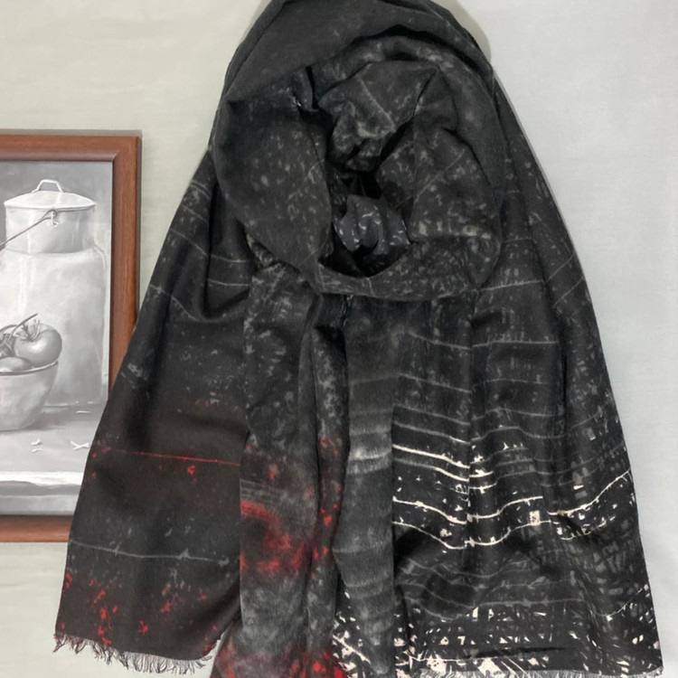 شال موهر مشکی زمستانه 104905