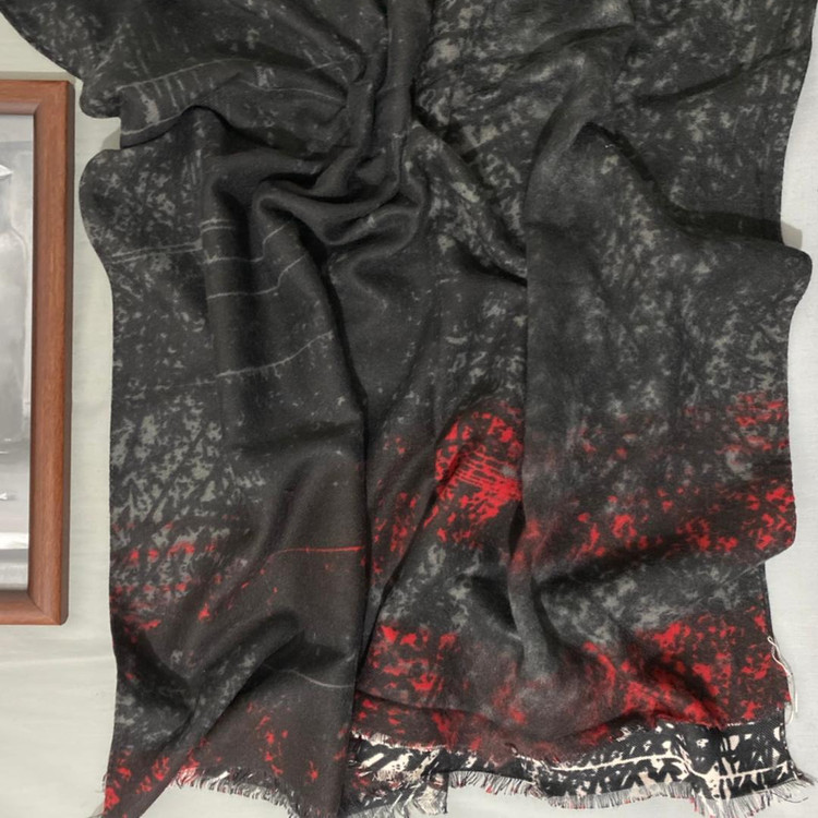 شال موهر مشکی زمستانه 104905