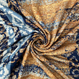 شال نخی منگوله دار خردلی  106706