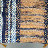 شال نخی منگوله دار خردلی  106706