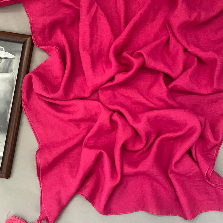 شال نخی اسلپ ساده سرخ آبی 107104