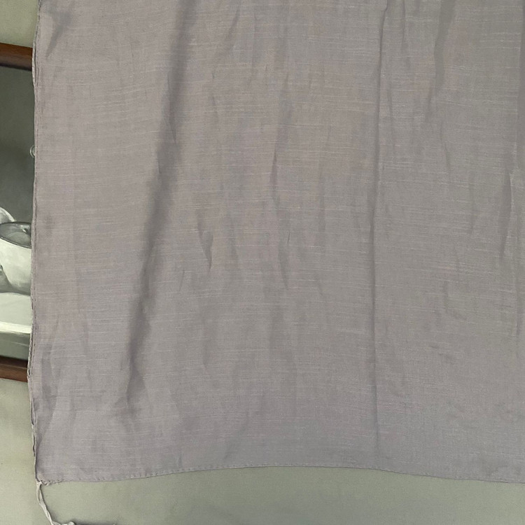 شال نخی اسلپ ساده طوسی روشن 107105