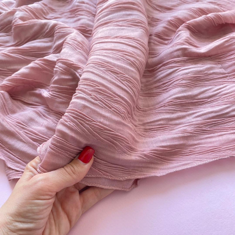 شال بهاره کالباسی ساده پلیسه 107204