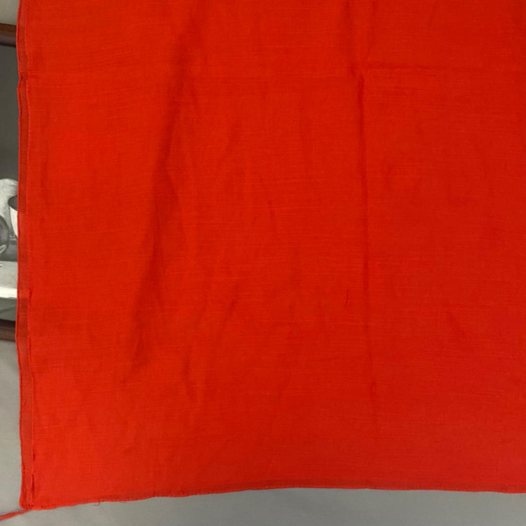 شال نخی بهاره نارنجی ساده اسلپ 107115