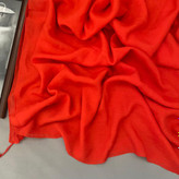 شال نخی بهاره نارنجی ساده اسلپ 107115