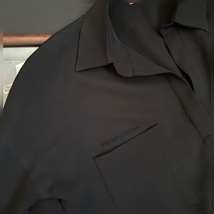 شومیز مجلسی مشکی مازراتی 120402