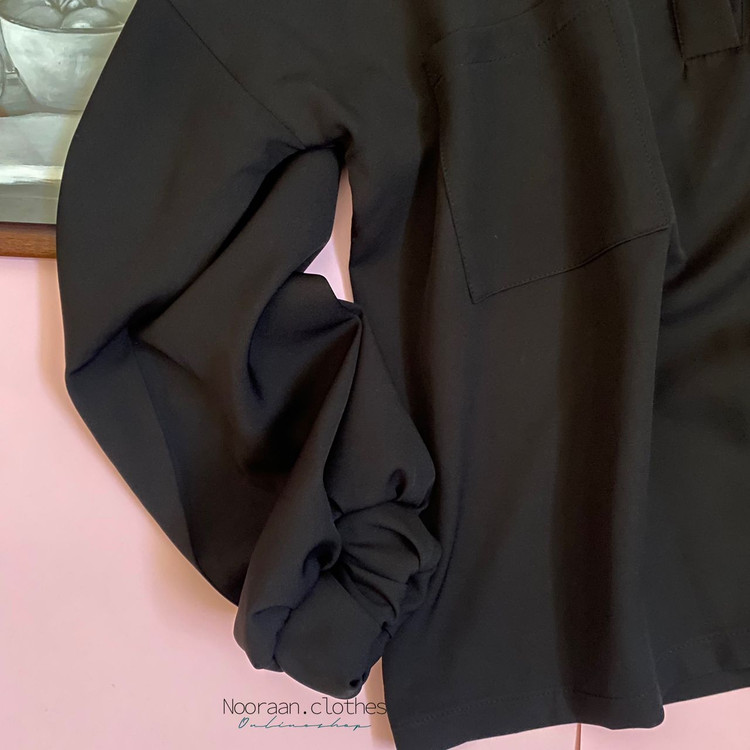 شومیز مجلسی مشکی مازراتی 120402