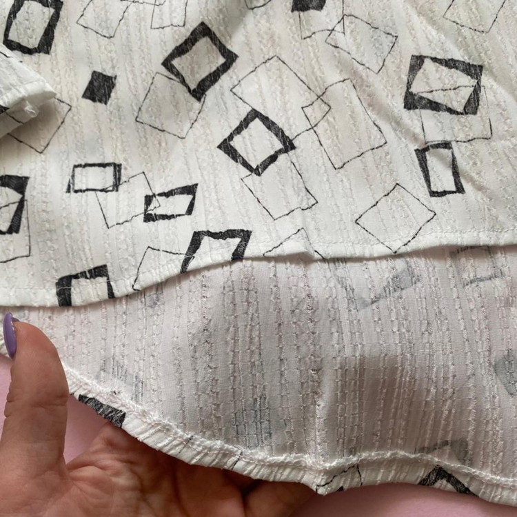 شومیز بهاره طرحدار سفید