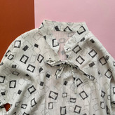 شومیز بهاره طرحدار سفید