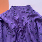 شومیز بهاره طرحدار بنفش