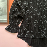 شومیز بهاره طرحدار مشکی