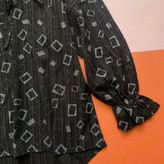 شومیز بهاره طرحدار مشکی