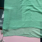 شال سبز ساده پلیسه نخی