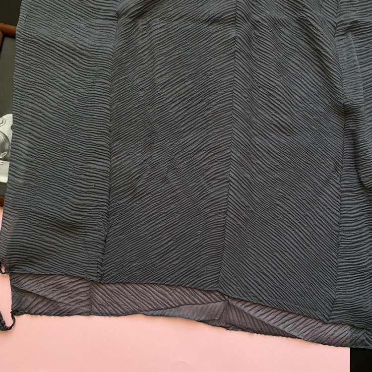 شال طوسی تیره پلیسه نخی