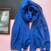 شال آبی بهاره - پلیسه