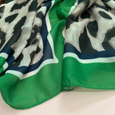 شال سبز پلنگی نخی