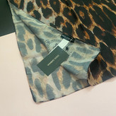 شال قهوه ای پلنگی نخی