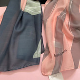 شال نخی صورتی و سبز