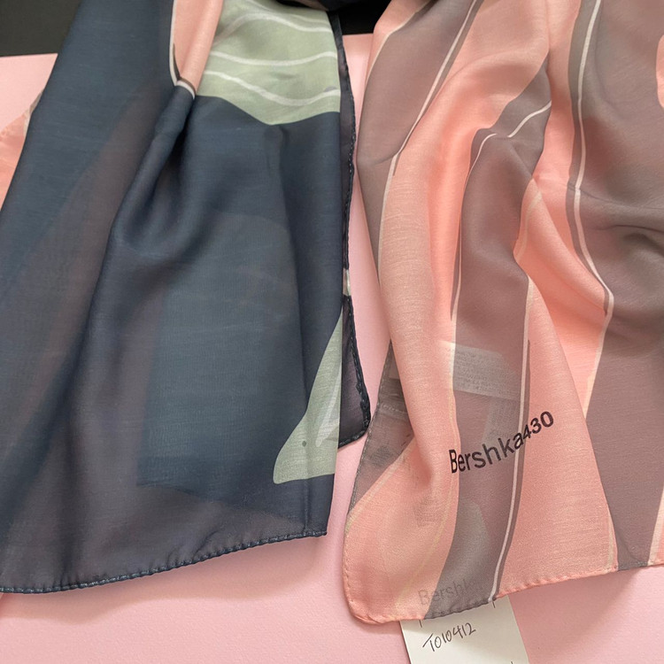 شال نخی صورتی و سبز