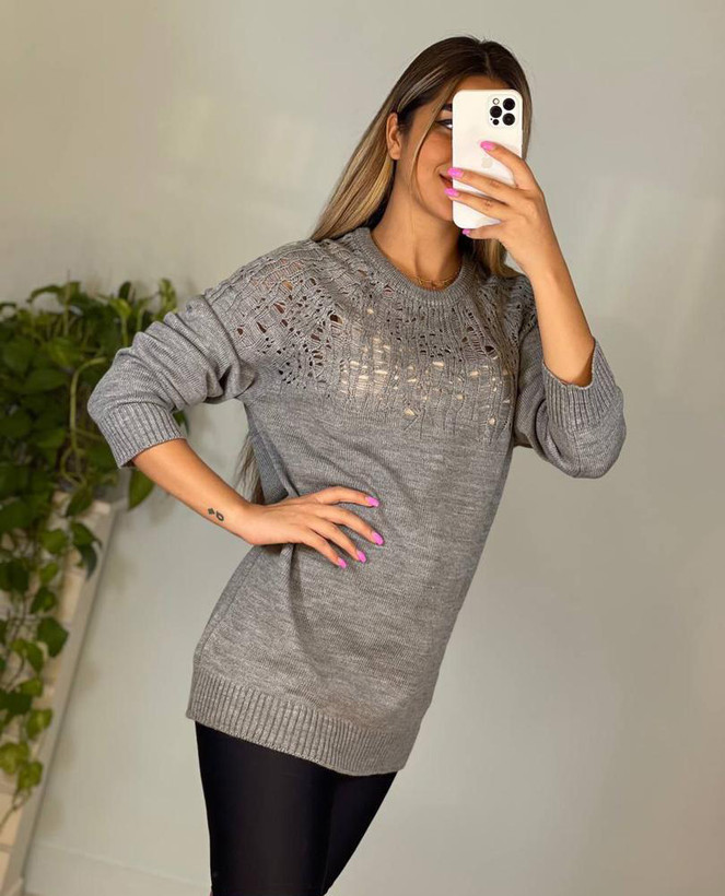 بافت زنانه طوسی - بالا عنکبوتی