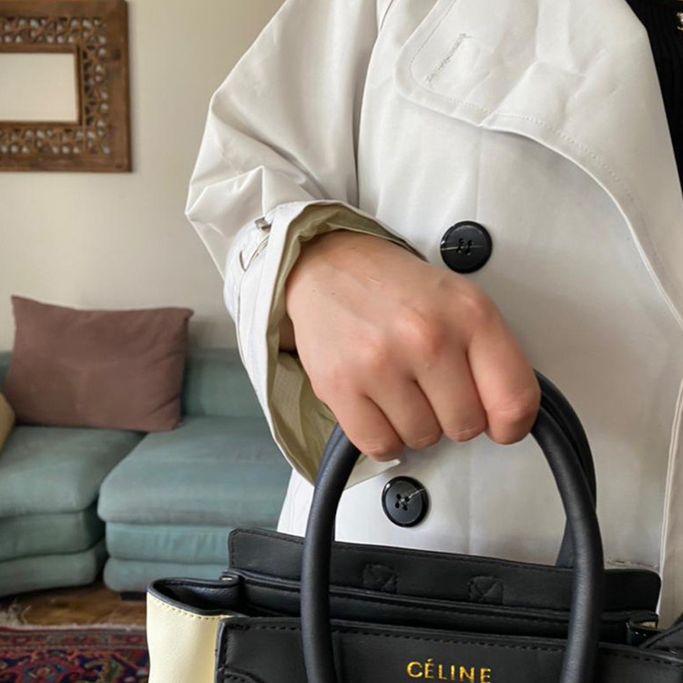 کت کتان آستر دار - بارانی سفید