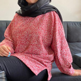 لباس پشمی جلو بسته قرمز