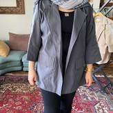 بارانی طوسی کتان TC