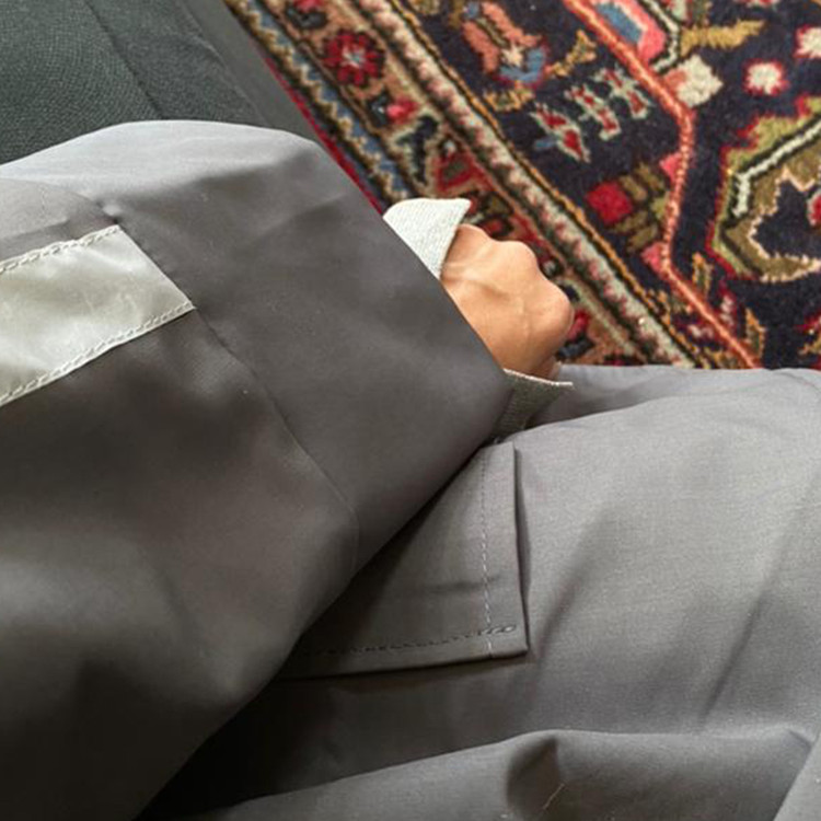 بارانی طوسی کتان TC