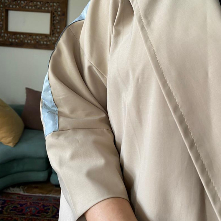 بارانی کرمی کتان TC