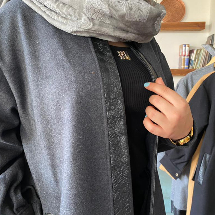 پالتو فوتر زنانه خرج کار چرم