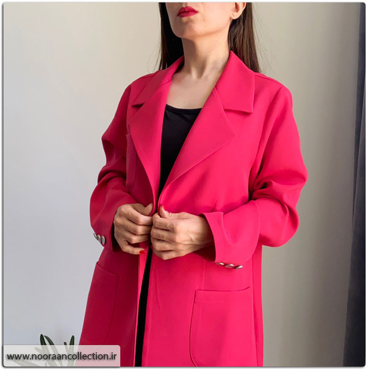 مانتو کتی سرخ آبی