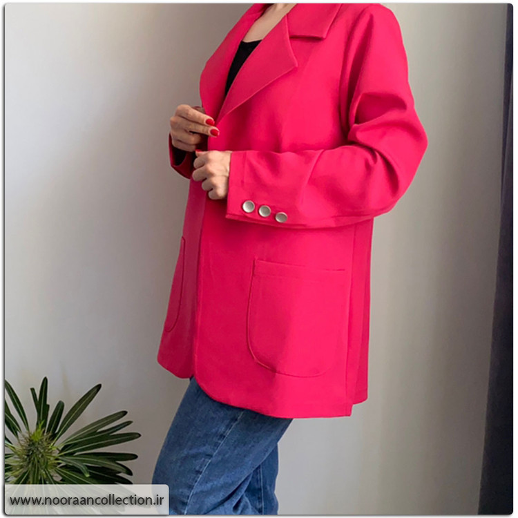 مانتو کتی سرخ آبی