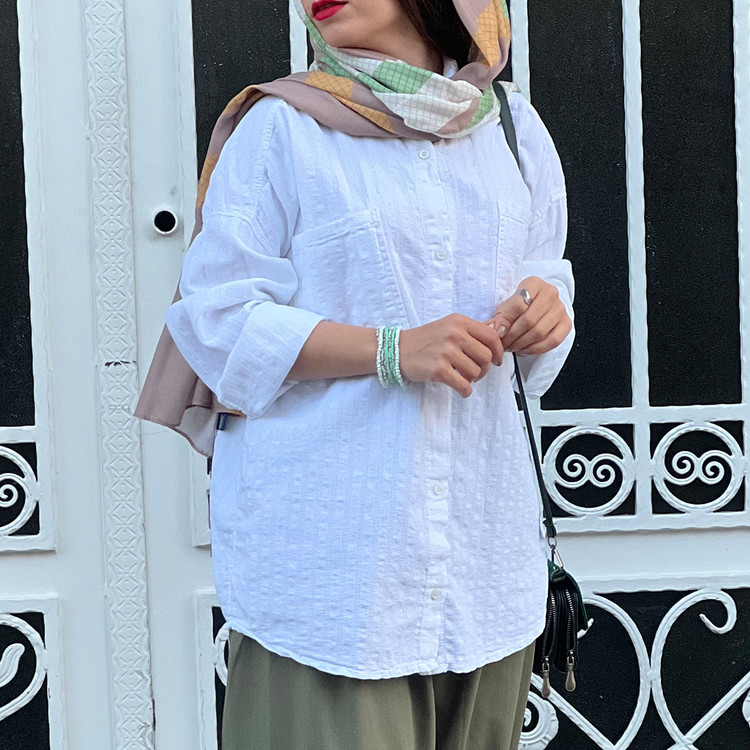 مانتو لینن کوتاه تابستانه