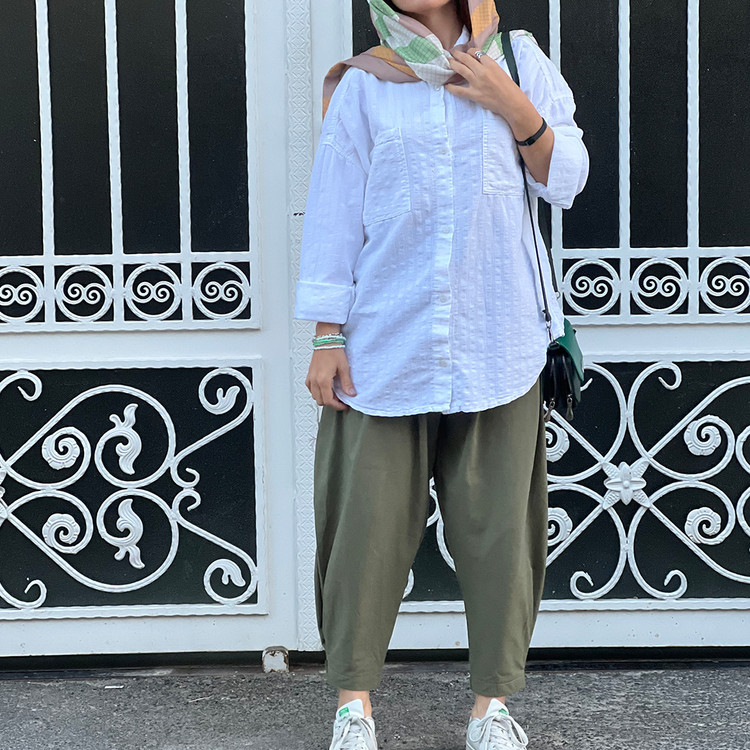 مانتو لینن کوتاه تابستانه